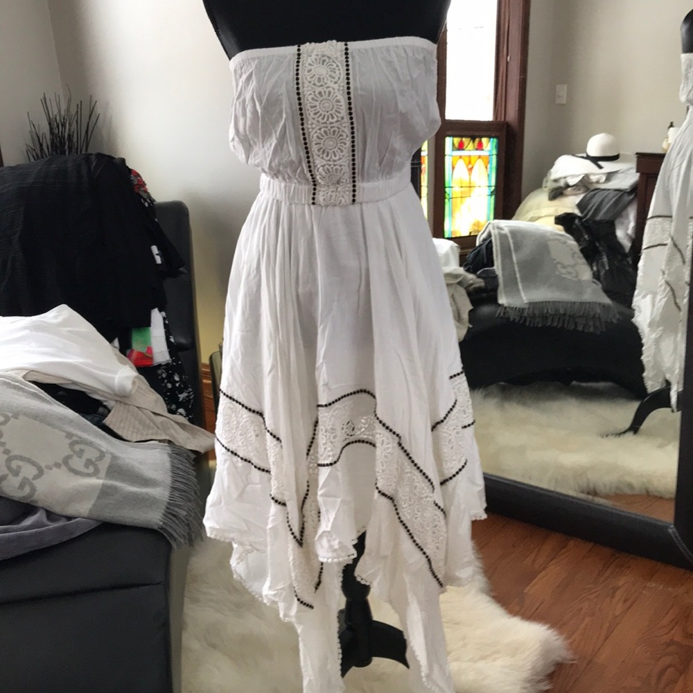 Earthbound trading co. Strapless summer dress